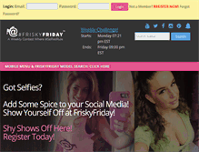 Tablet Screenshot of friskyfriday.com